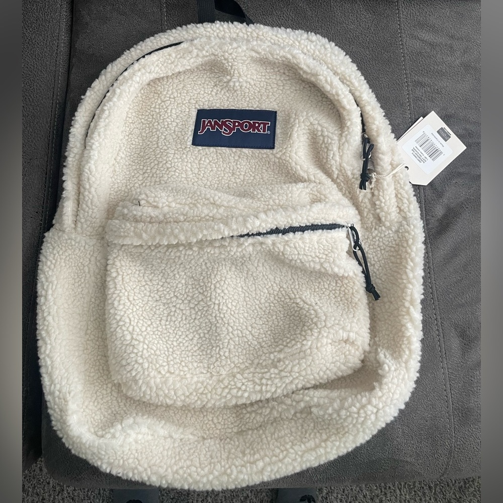 JanSport Superbreak One Backpack Soft Tan Sherpa